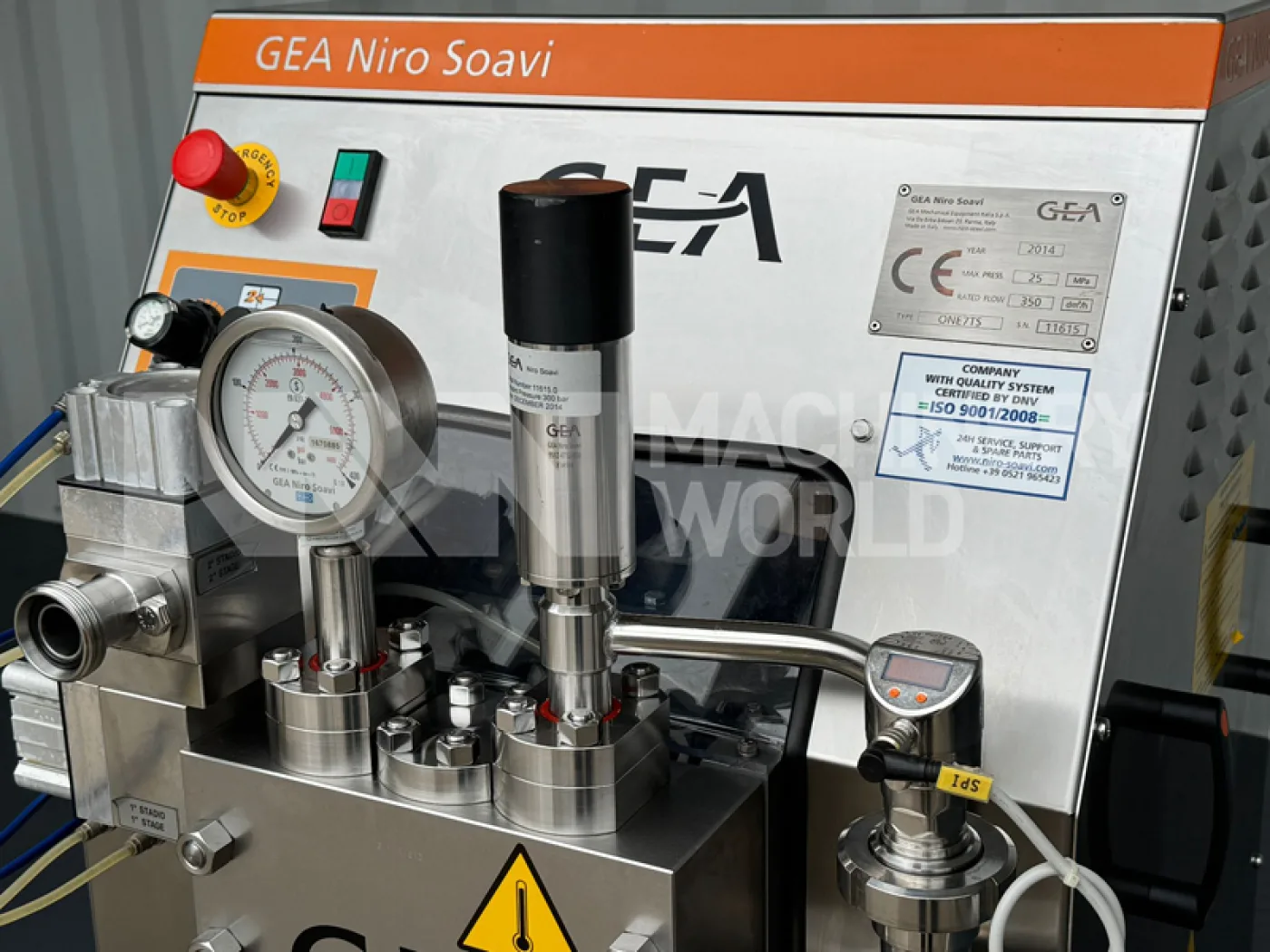 350 LPH GEA Niro Soavi ONE 7TS (250 Bar) High Pressure Homogeniser (Year 2014) - 5