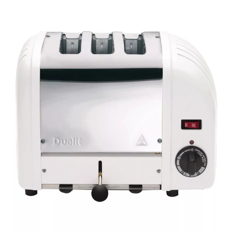 Dualit 3 Slice Vario Toaster White 30087 - islandcatering