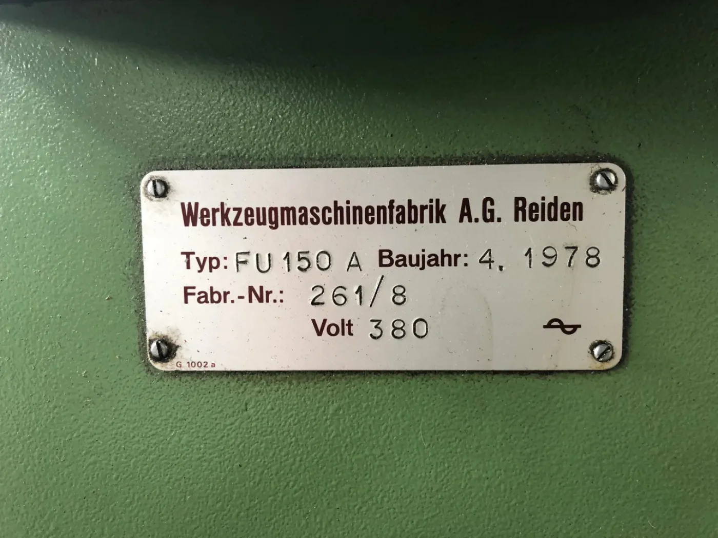 019445 - REIDEN FU 150 A - 7