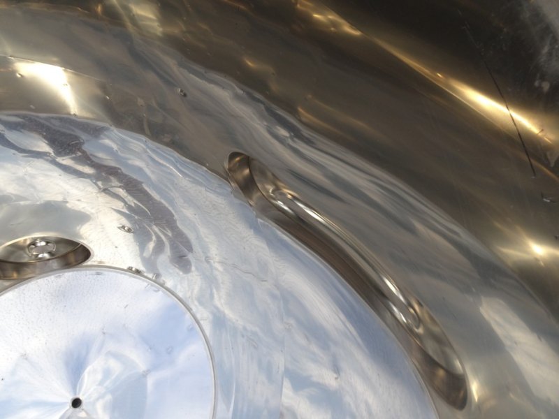 TANKS CAPACITY 1000 LITERS, STAINLESS STEEL, MODEL FLOATING TOP WITH BAND, CONICAL BOTTOM, NEW EQUIPMENT