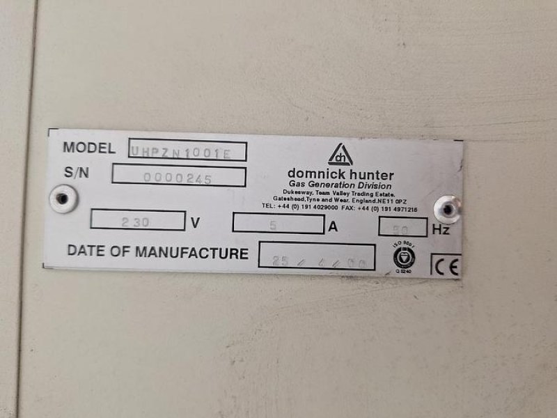 Domnick Hunter Nitrox Z UHPZN1001 Nitrogen Generator