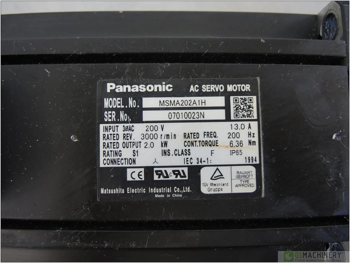 2010 PANASONIC MSMA202A1H AI2163 - 7