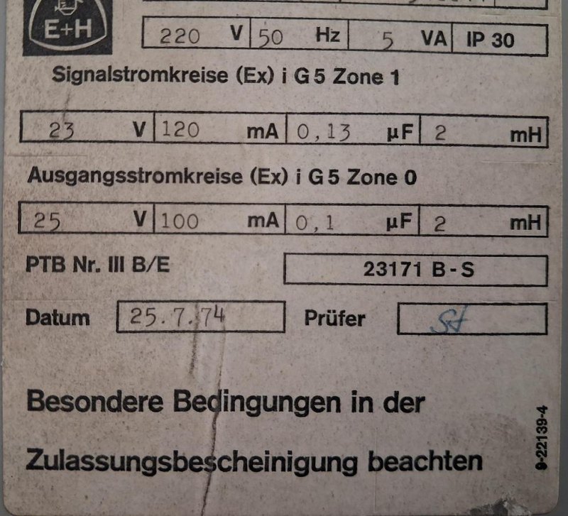 Endress+Hauser FMC 280 Level Measurement Amplifier