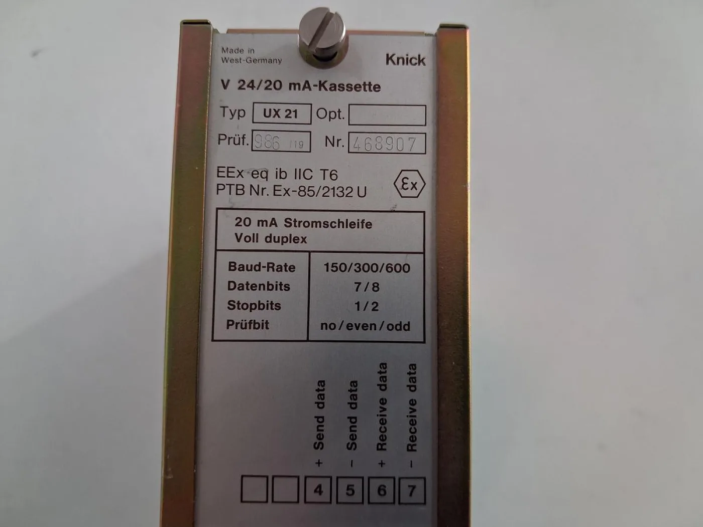 Knick UX 21 V 24/20 mA Kassette - 3