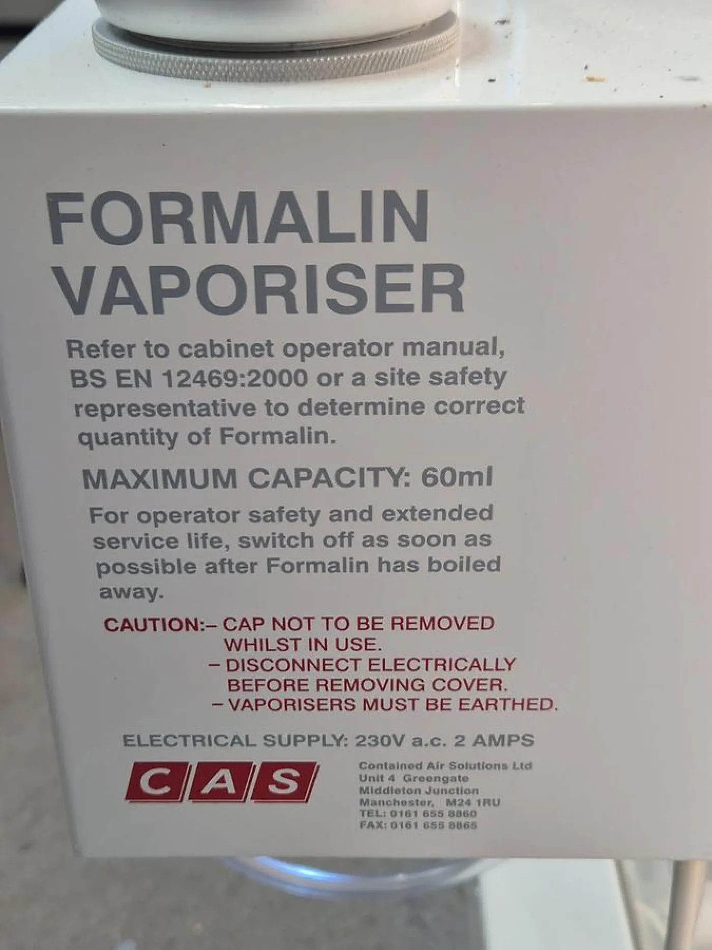 CAS Biomat 2 Microbiological Safety Cabinet - 6
