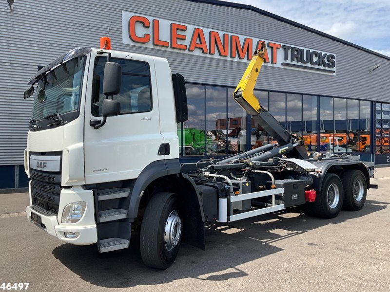 DAF FAT CF 460 6x4 Euro 6 Marrel 20 Ton Schuif-knik haakarmsysteem