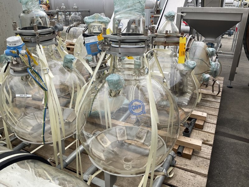 QVF Glasstechnik Glass reciever 100ltr. - Vertical tank