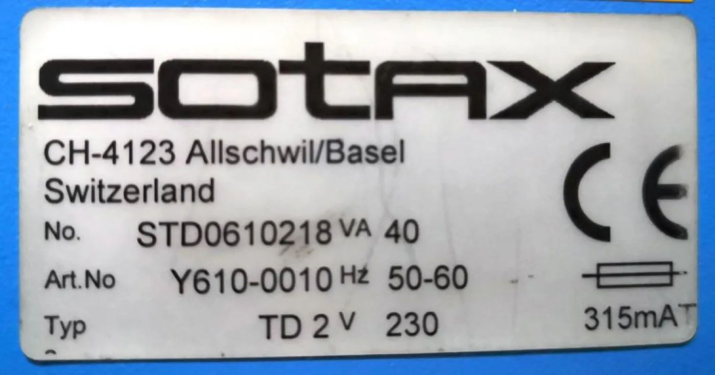 TESTER DENSITA’ POLVERI – SOTAX – MOD. TD 2 - 1