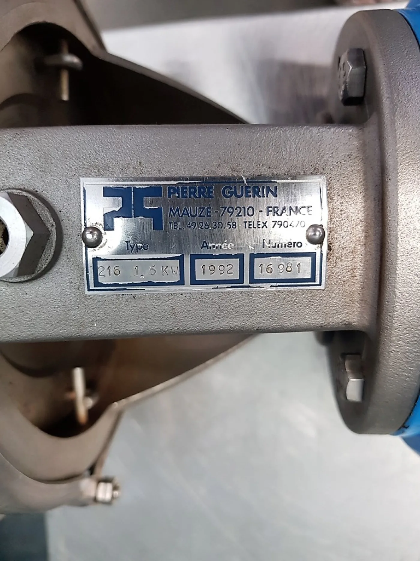 POMPA AUTOADESCANTE LIQUIDI – PIERRE GUERIN – MOD. 216 – 1,5 KW - 7