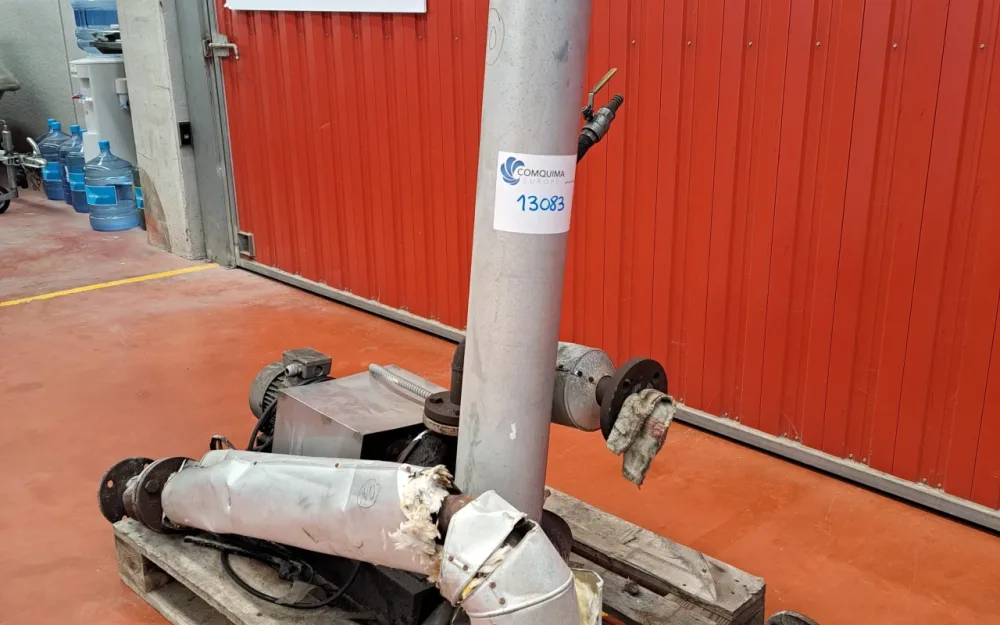 1,000 LITRES INCLINED DRYER WITH VACUUM PUMP, THERMAL OIL PUMP, BAG FILTER AND ELECTRICAL HEATING SYSTEM WITH THERMAL OIL