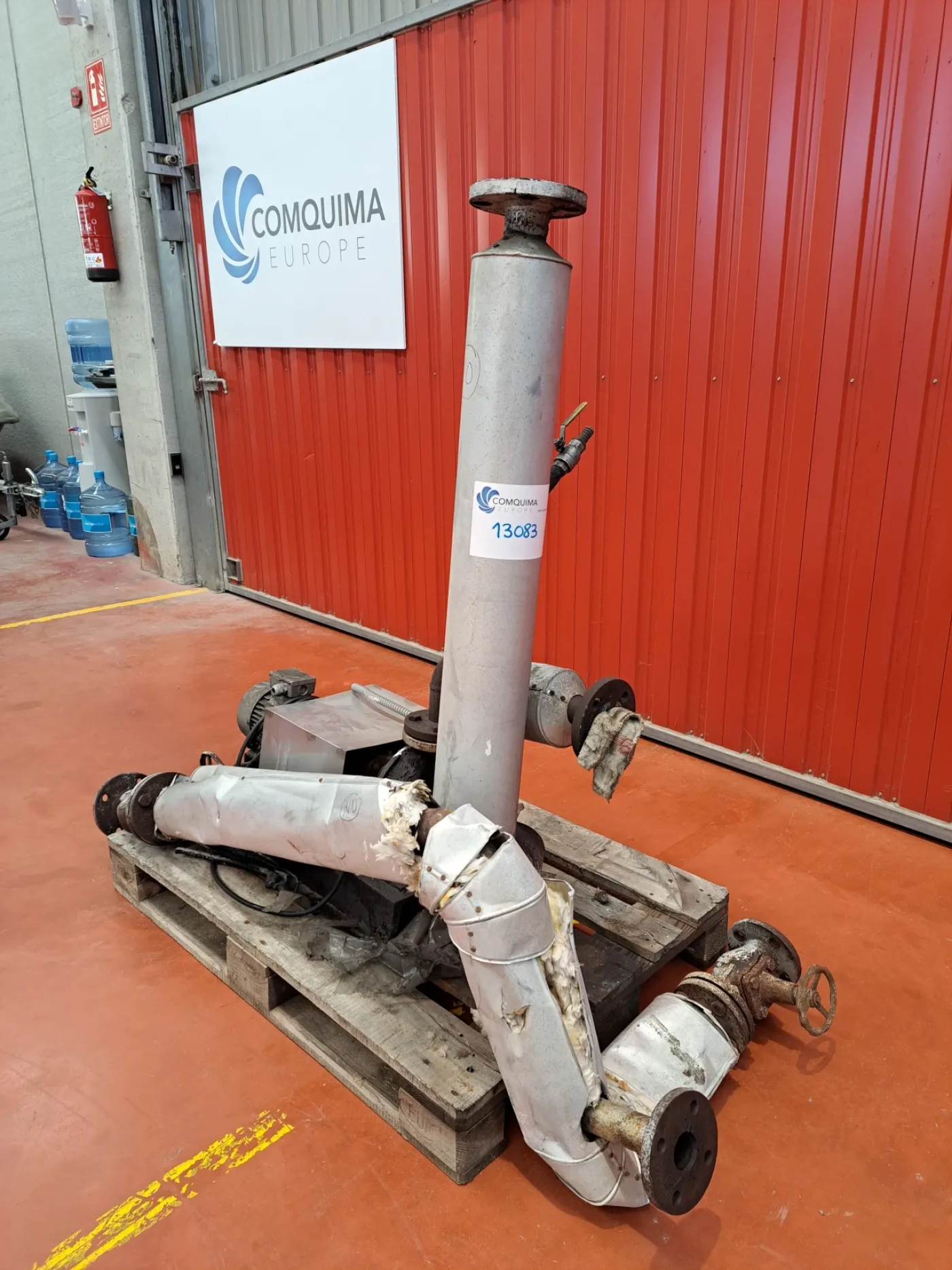 1,000 LITRES INCLINED DRYER WITH VACUUM PUMP, THERMAL OIL PUMP, BAG FILTER AND ELECTRICAL HEATING SYSTEM WITH THERMAL OIL - 1