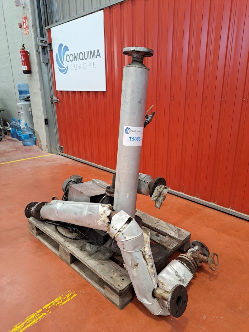 1,000 LITRES INCLINED DRYER WITH VACUUM PUMP, THERMAL OIL PUMP, BAG FILTER AND ELECTRICAL HEATING SYSTEM WITH THERMAL OIL