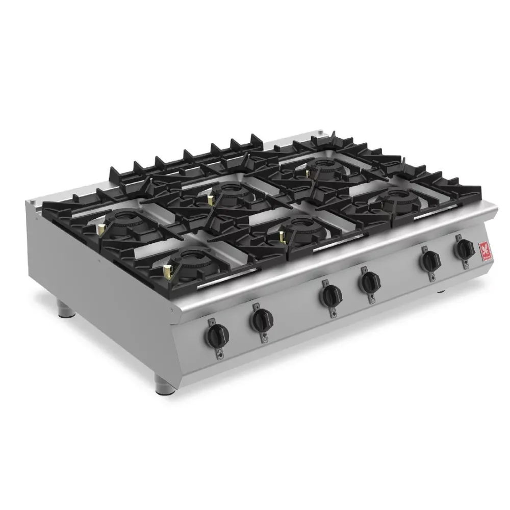 Falcon F900 Six Burner Countertop Boiling Hob Propane Gas G90126 - islandcatering