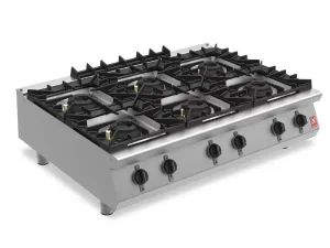 Falcon F900 Six Burner Countertop Boiling Hob Propane Gas G90126 - islandcatering