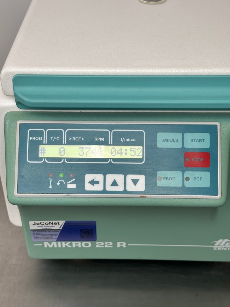 Hettich Mikro 22R Kühlzentrifuge 18.000 RPM
