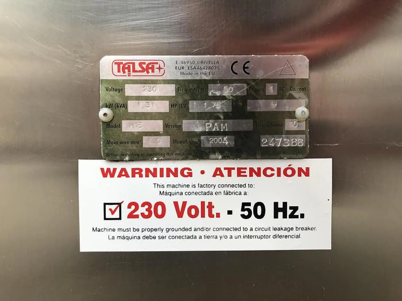 Talsa H15 PAM 10 Sausage filler - 1