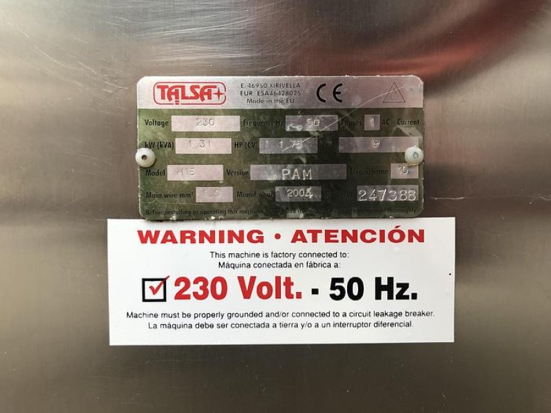 Talsa H15 PAM 10 Sausage filler