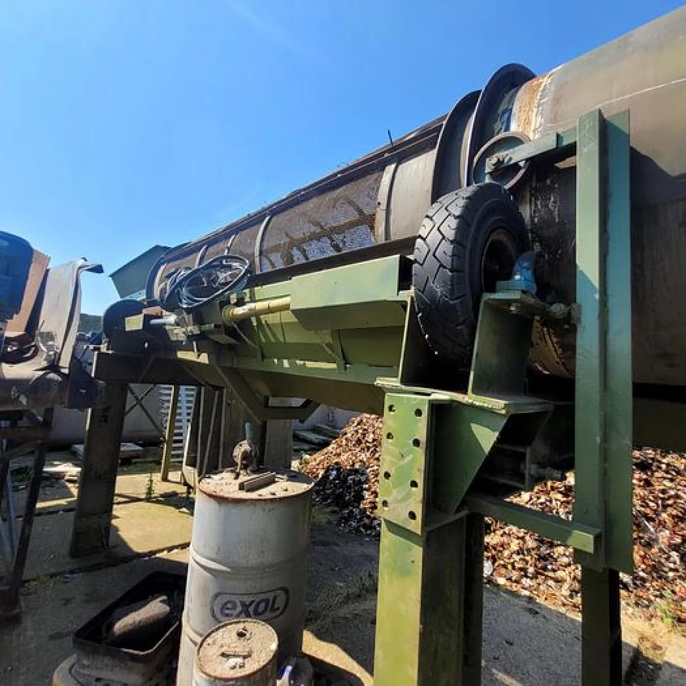 Electrically Driven 4m Long Trommel with 12mm Mesh - 1