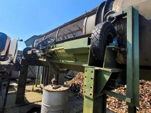 Electrically Driven 4m Long Trommel with 12mm Mesh