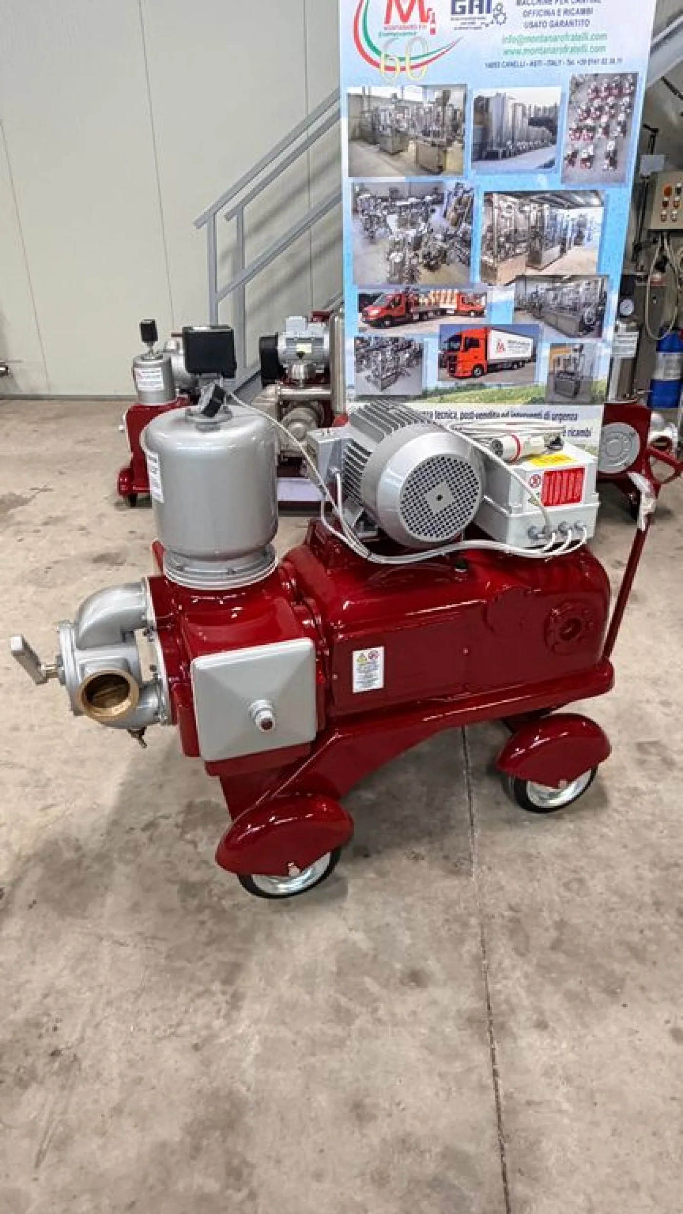 PISTON PUMP MANZINI MOD.600HL, TWIN-CYLINDER, BRONZE BODY PUMP, SECOND-HAND MACHINE - 1