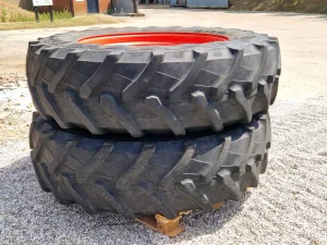 Pair of 480/80R42 Trelleborg wheels, to suit Claas