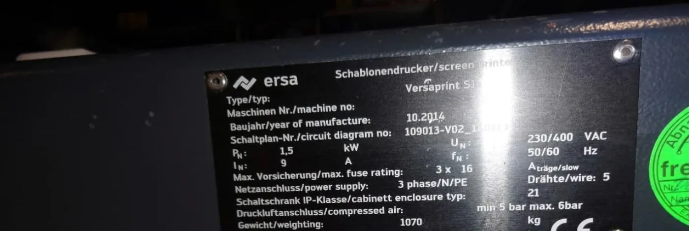 ERSA Versaprint S1, SPI+Printer, vintage 2014 - 5