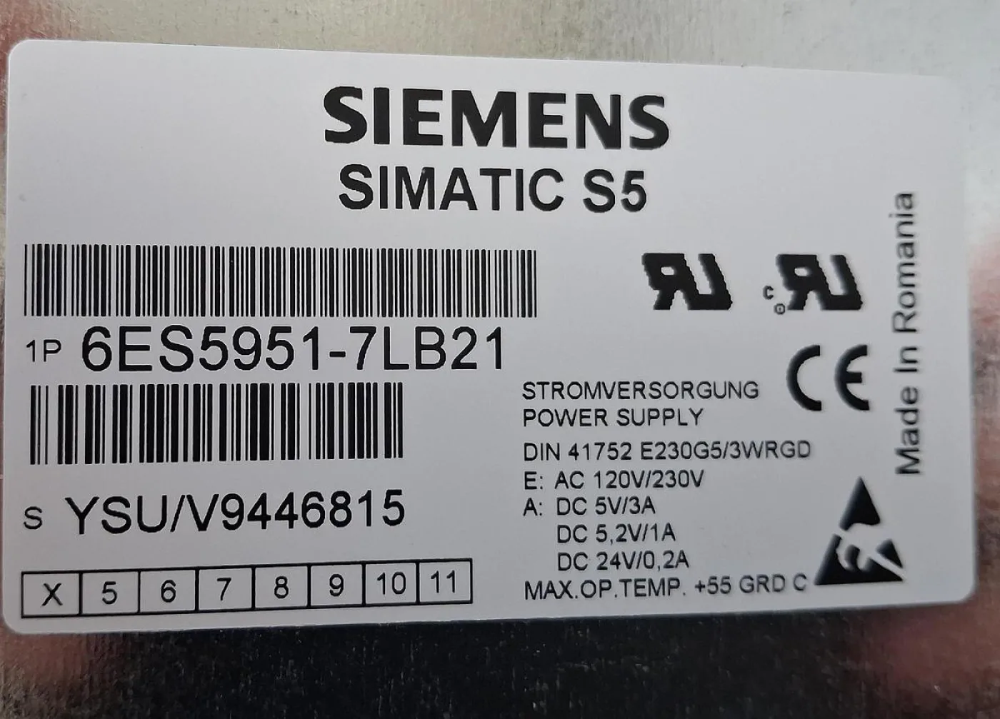 Siemens SIMATIC S5 6ES5 951-7LB21 Stromversorgungsmodul - 4
