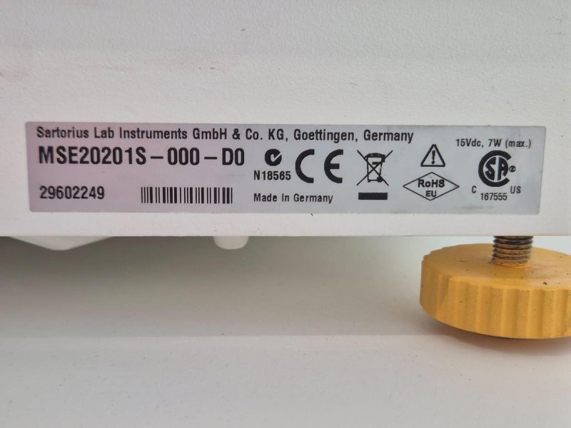 Sartorius Cubis MSE20201S Balance + YP30 Printer