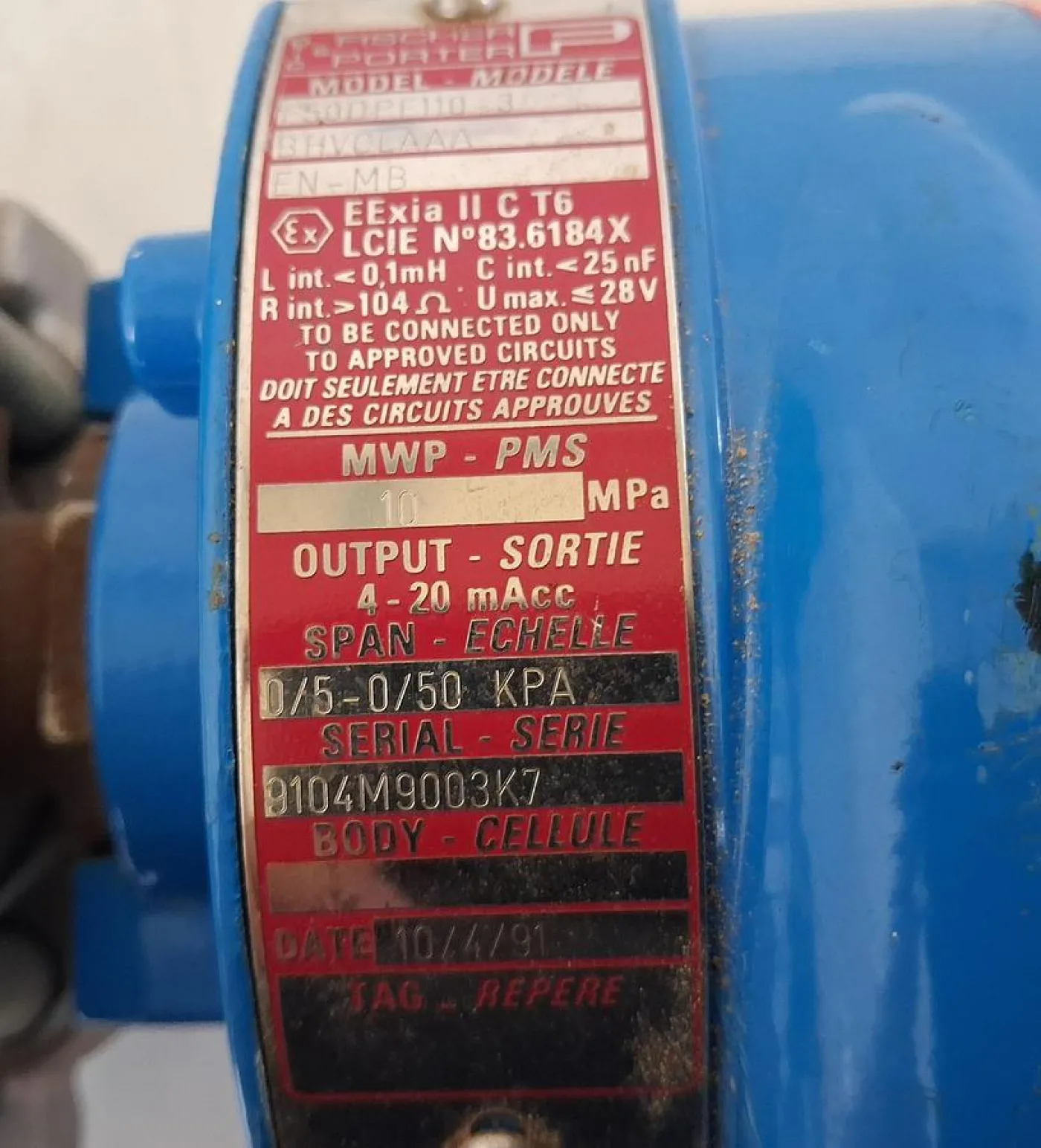 Fischer & Porter 50DPF100-3 Differenzdruckmessumformer - 7