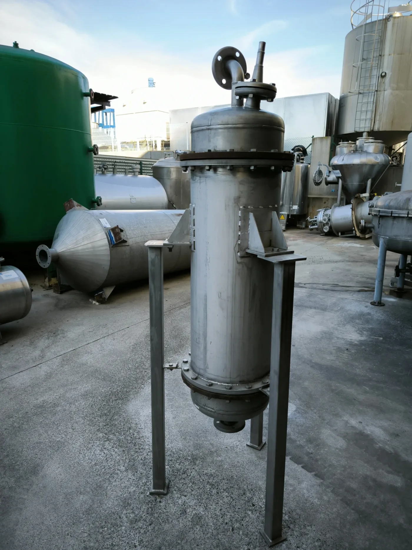 STAINLESS STEEL SINGLE-PLATE FILTER 0.1 M² - 2
