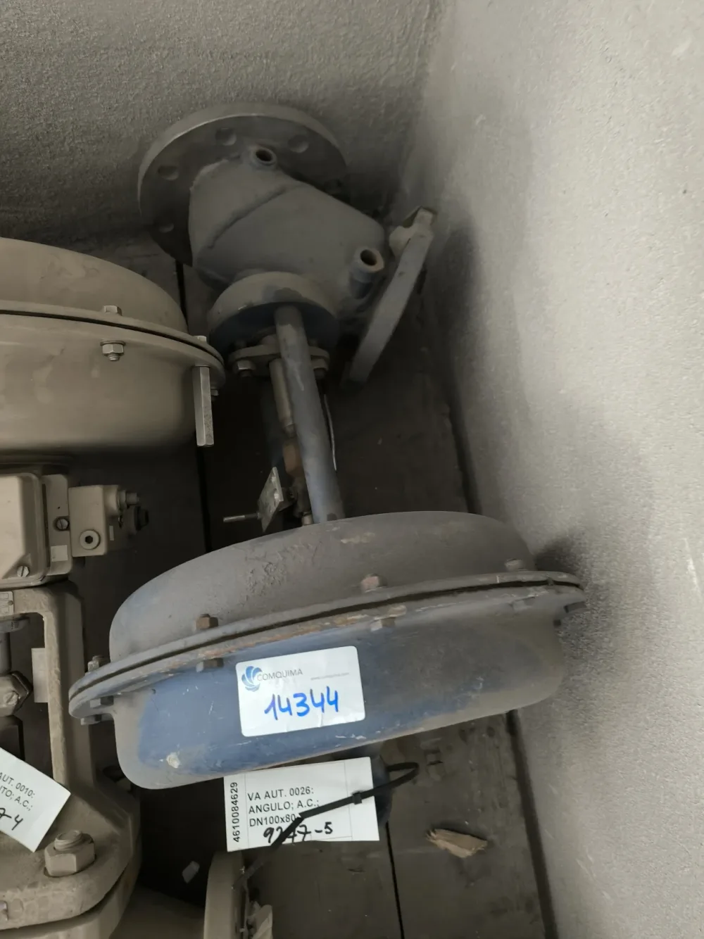 PROPORTIONAL CONTROL VALVE DN100 x 80 WITH PNEUMATIC ACTUATOR