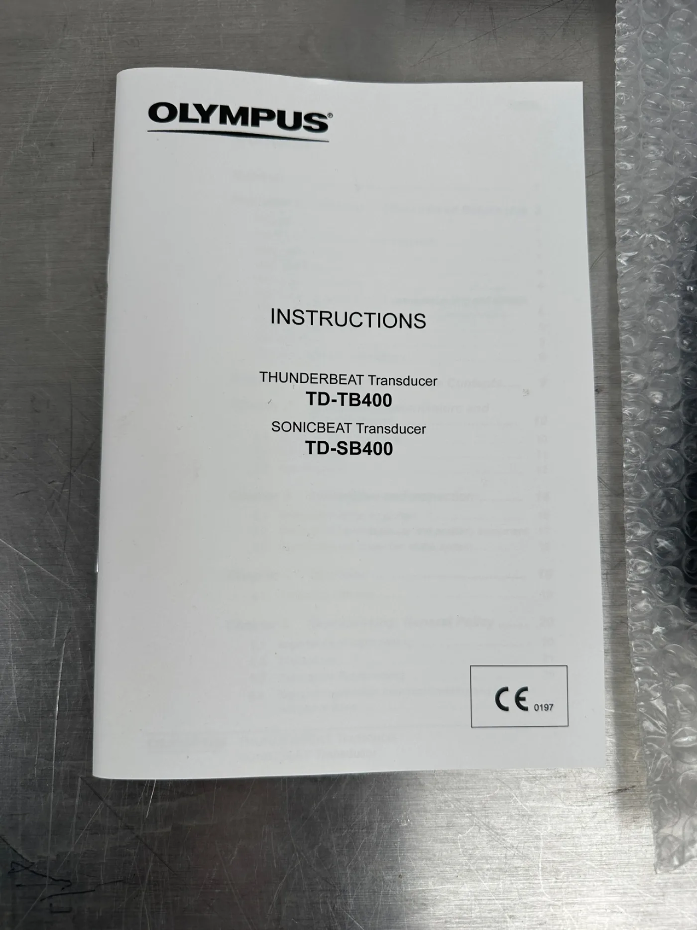Olympus Thunderbeat Transducer TD-TB400 - 8