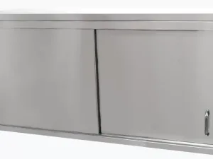 Parry S-Steel WCS900 wall mounted cupboard 2 sliding door 90cm. - islandcatering