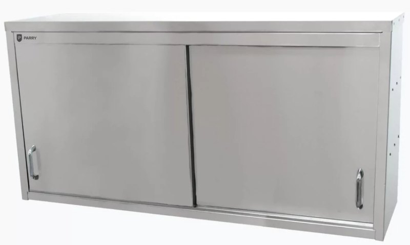 Parry S-Steel WCS900 wall mounted cupboard 2 sliding door 90cm. - islandcatering