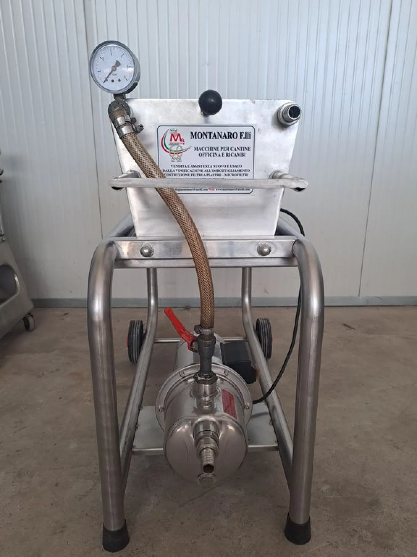 MONTANARO F.LLI 20X20 STAINLESS STEEL PLATE FILTER WITH 17 PLATES, SECOND HAND MACHINE - 3