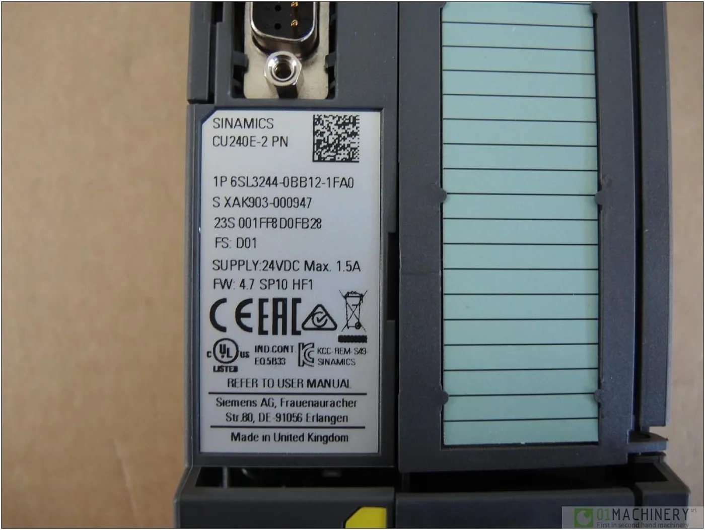2010 SIEMENS SINAMICS CU240E-2 PN AI1748 - 2