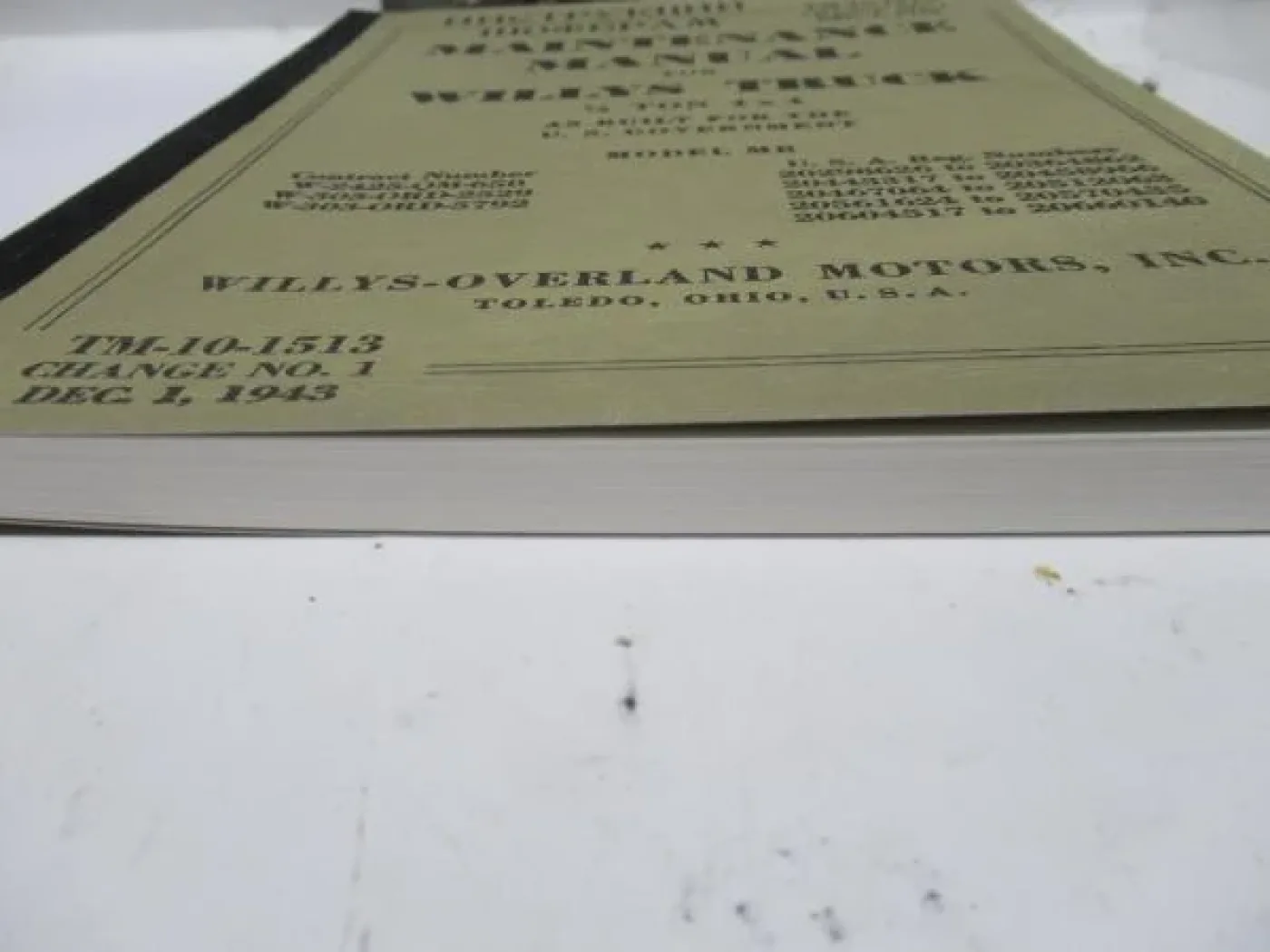 Boek maintenance manual for Willys Truck - 5