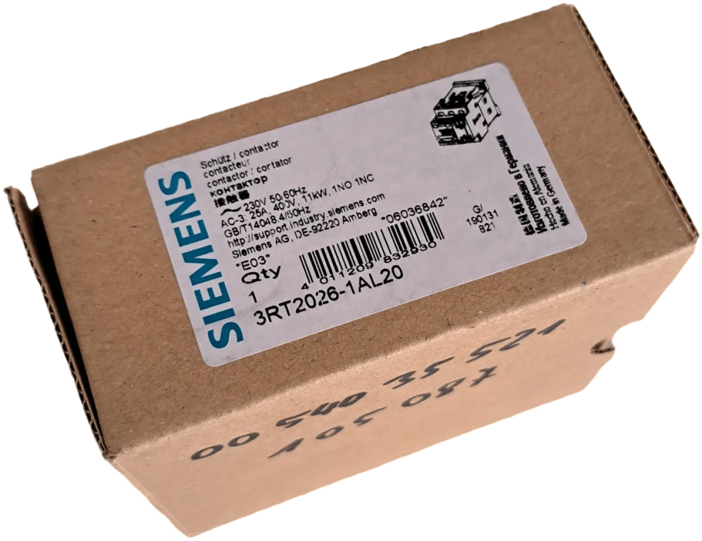 Siemens Leistungsschütz 3RT2026-1AL20 - 1