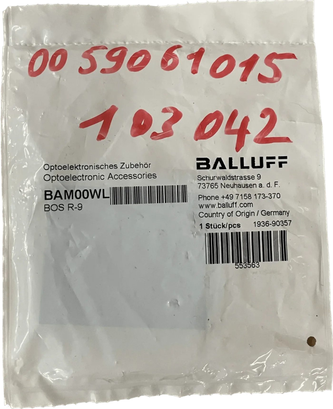 BALLUFF Reflektoren und Reflexfolien für Optoelektronische Reflexionslichtschranken - 1
