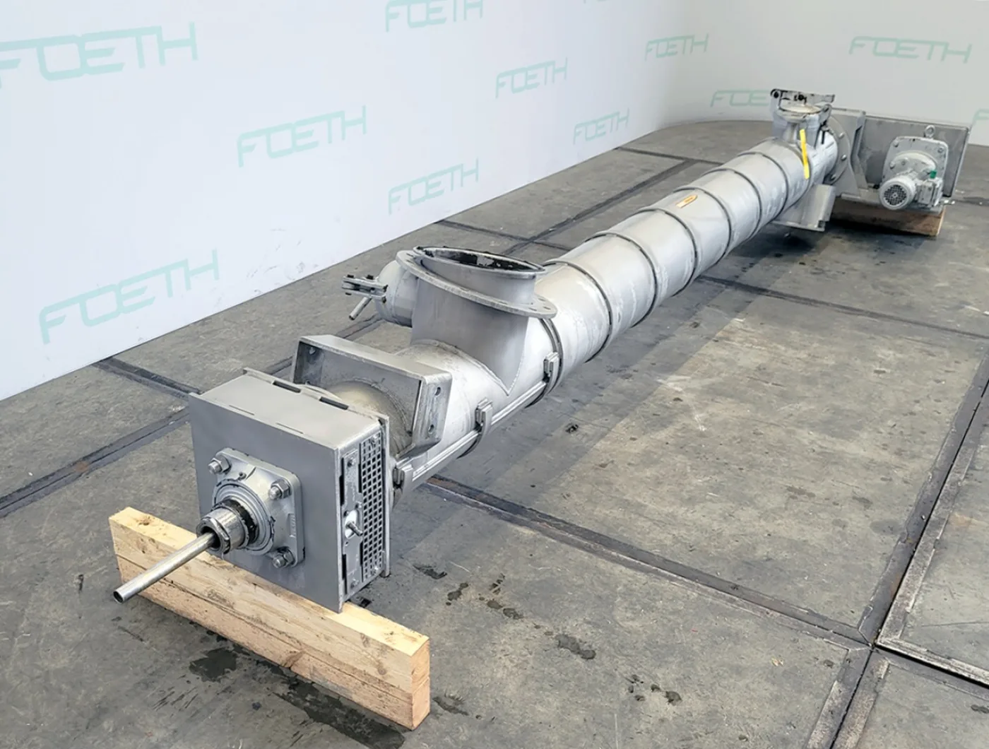 Dia 250 IO 2700 jacketed - Horizontal screw conveyor - 8