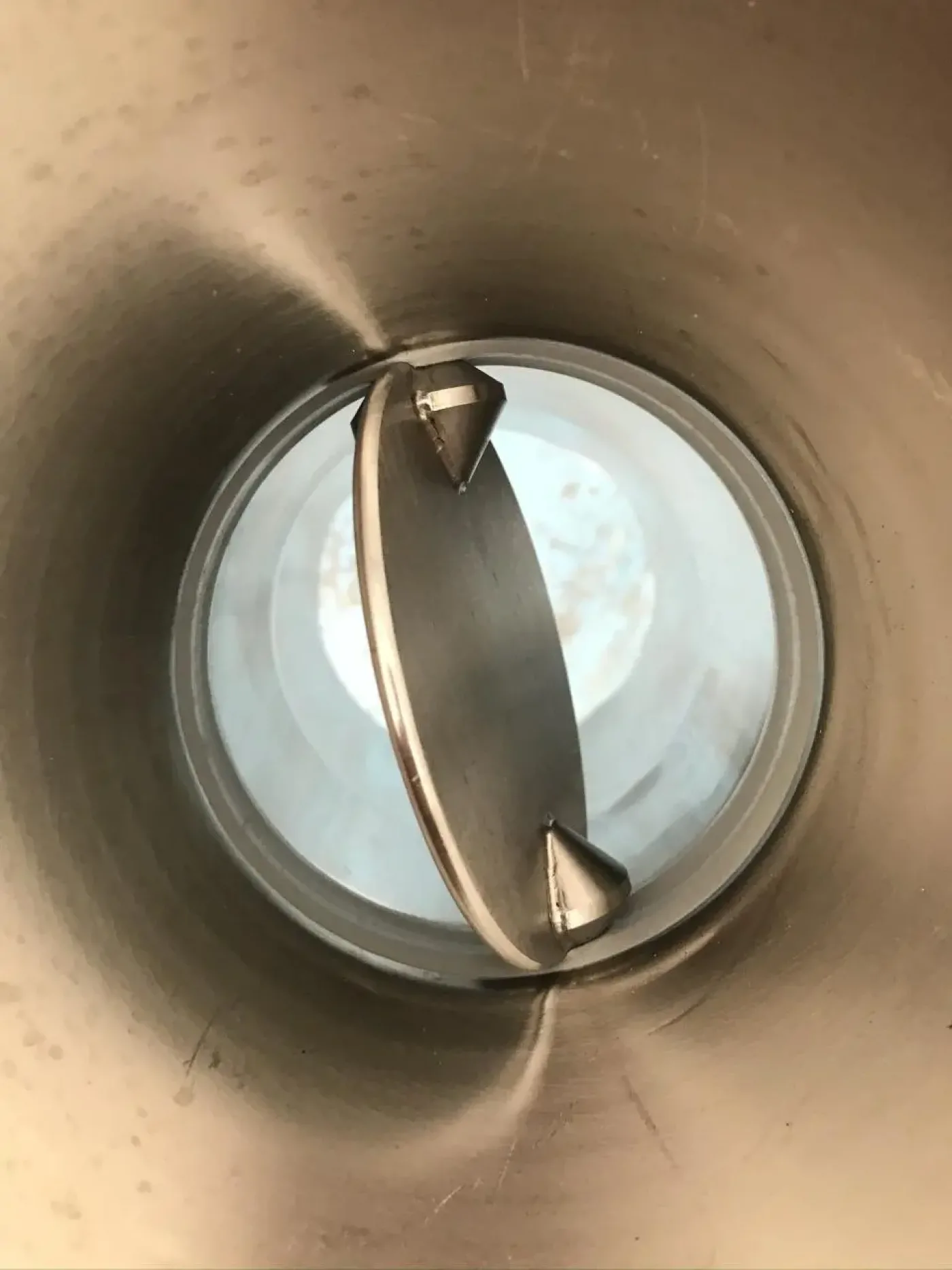 USED STAINLESS STEEL FEED HOPPER - 4