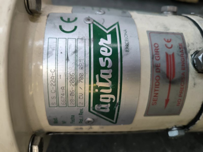 TANK TINSMACAL STAINLESS STEEL 1470 LITRES WITH AGITATION ATEX