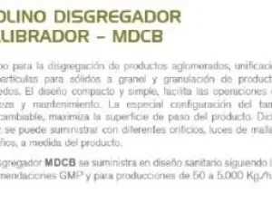 USED STAINLESS STEEL BACHILLER MDCB 300 CALIBRATOR DISGREGATOR/SIEVER MILL