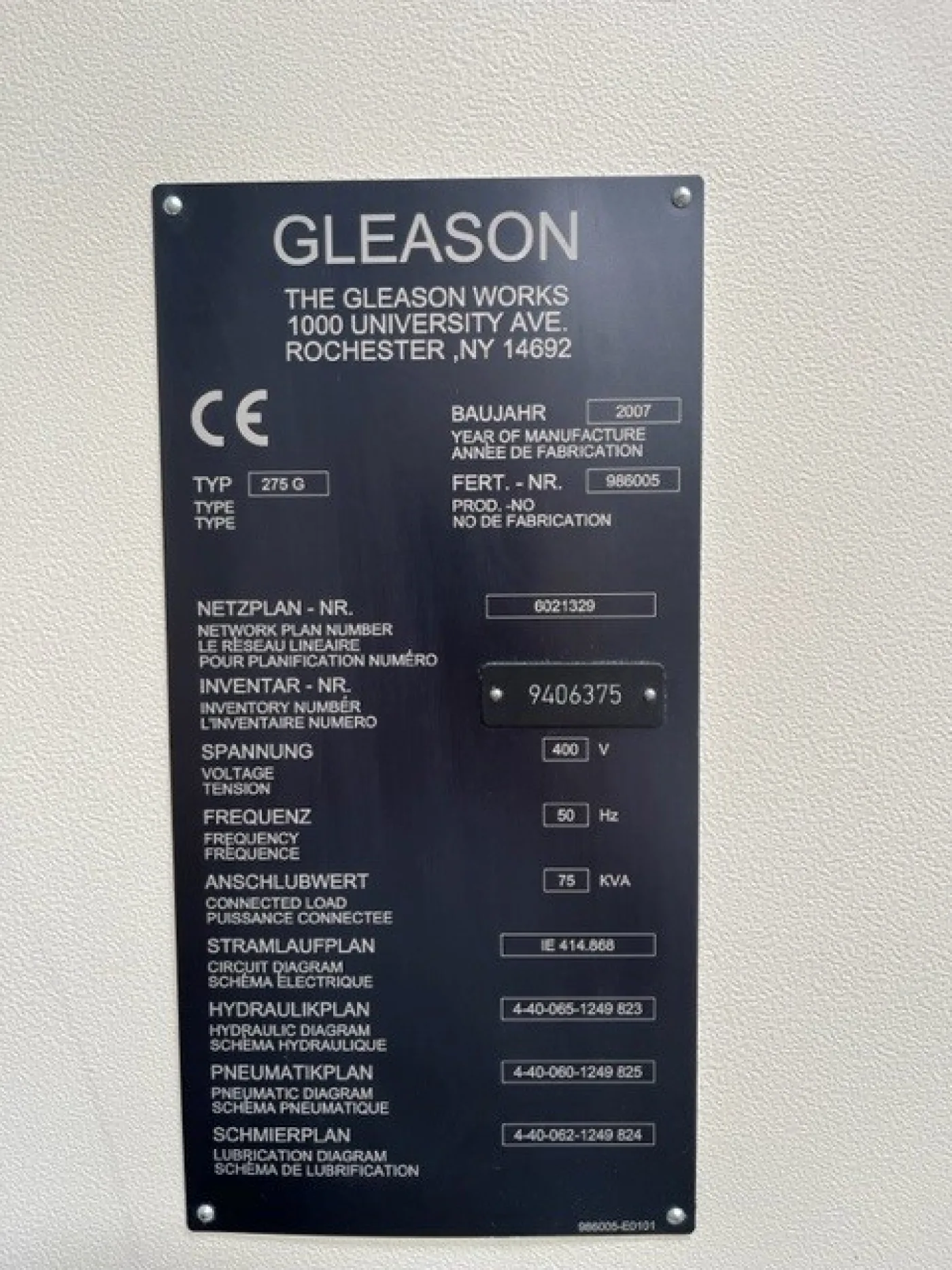 CNC Bevel Gear Grinding Machine – GLEASON 275G - 4