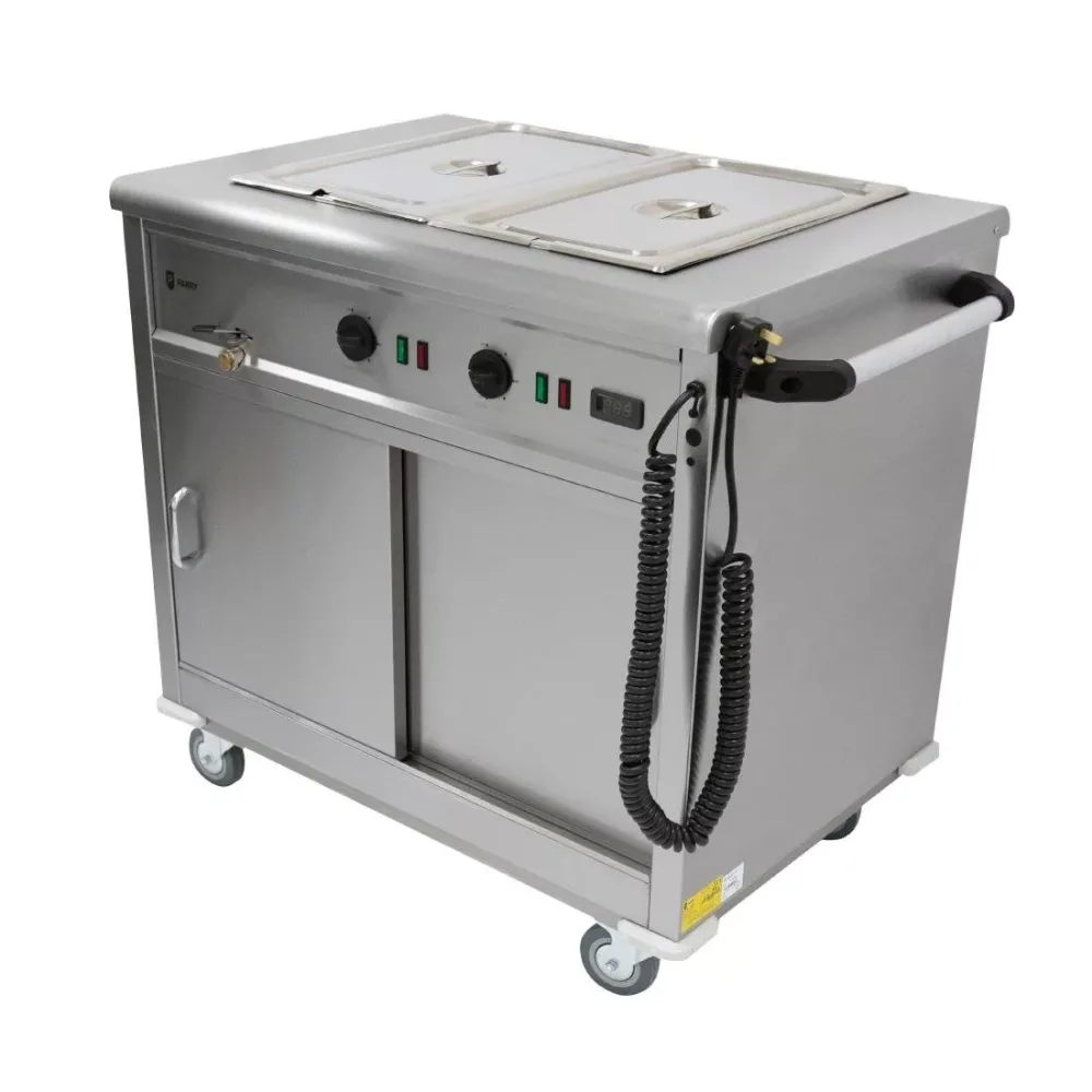Parry Mobile Servery with Bain Marie Top MSB9 - islandcatering