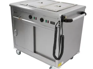 Parry Mobile Servery with Bain Marie Top MSB9 - islandcatering