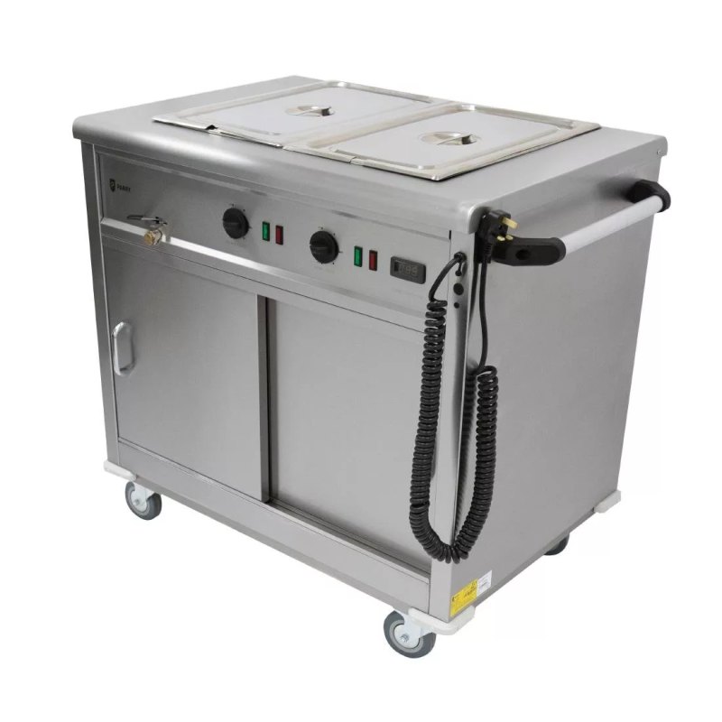 Parry Mobile Servery with Bain Marie Top MSB9 - islandcatering