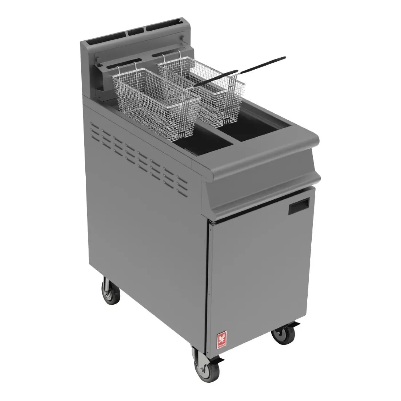 Falcon Dominator Twin Pan, Twin Basket Propane Gas Fryer G3845 - islandcatering - 1
