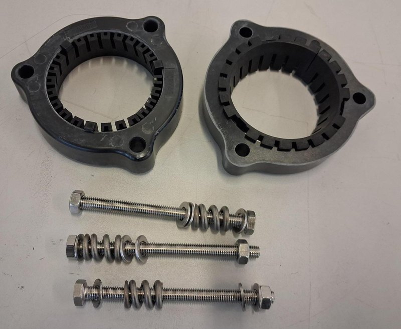 QVF Schellenringsystem Typ PF für Glas-Glas-Verbindungen (DN50)