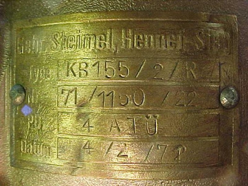 1972 STEIMEL WATERPUMP KB 155-2R